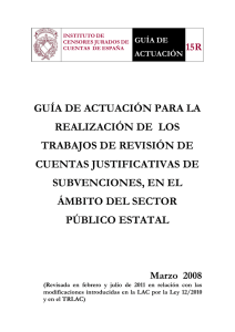 Guía de actuación 15 – Marzo de 2008