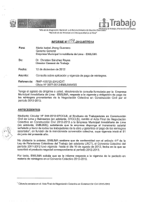 Consulta formulada por la Empresa Municipal Inmobiliaria de Lima