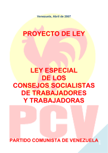 Proyecto Ley de Consejos Socialistas de Trabajadores