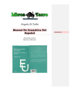 Ángela Di Tullio Manual De Gramática Del Español