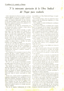 y la interesante aportaci&oacute;n de la Obra Sindical del yiogar para