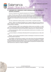 Acuerdo del Pleno Provincial del día 6 de julio de 2015 sobre