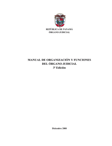 Manual de Organización y Funciones del Órgano Judicial