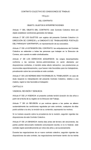 Contrato Colectivo - Correos del Paraguay