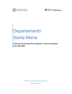 Departamento Santa María - Dirección General de Estadística y