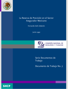 La Reserva de Previsión en el Sector Asegurador Mexicano