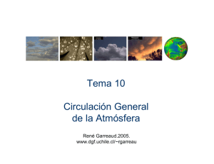Tema 10 Circulación General de la Atmósfera