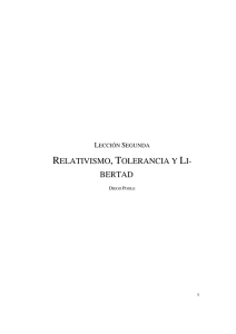 Tema 2 Relativismo Tolerancia Libertad