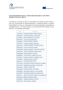 DNI Nombre - Movilidad ULPGC - Universidad de Las Palmas de