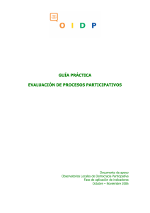 guía práctica evaluación de procesos participativos