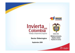 Sector Siderúrgico - Invierta en Colombia