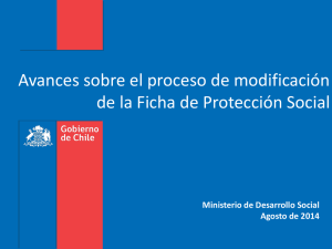 Avances sobre el proceso de modificación de la Ficha de Protección