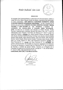 edicto contrera norberto c/vilchez - Poder Judicial de la Provincia de