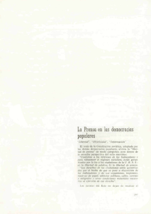 La Prensa en las democracias populares