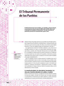 El Tribunal Permanente de los Pueblos