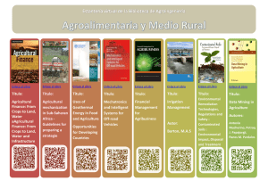 Título: Data Mining in Agriculture Autores: Título: Agricultural