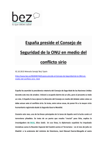 España preside el Consejo de Seguridad de la ONU en