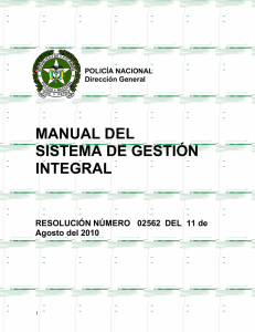 Manual del S.G.I - Policía Nacional de Colombia