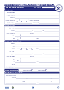 solicitud socios aimmgm - Asociación de Ingenieros de Minas