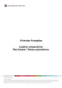 Viviendas Protegidas Cuadros comparativos Plan Estatal / Planes