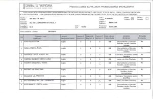 Consulta de calificaciones provisionales