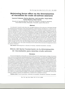 Moistening factor effect on the determination of viscosities for crude