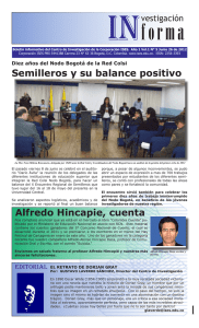 Semilleros y su balance positivo Alfredo Hincapie, cuenta