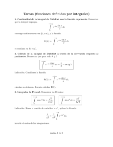 Tareas (funciones definidas por integrales)
