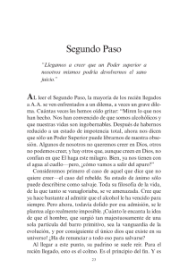 Doce Pasos - Segundo Paso - (pp. 23-31)