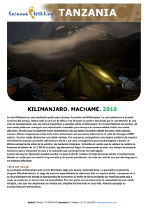 kilimanjaro. machame. 2016