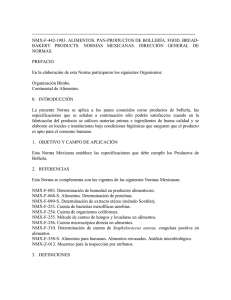 nmx-f-442-1983. alimentos. pan-productos de bollería. food
