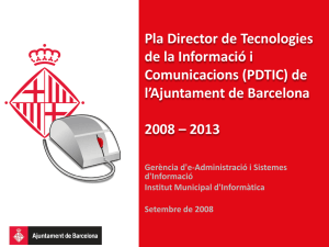 PDTIC - Ajuntament de Barcelona