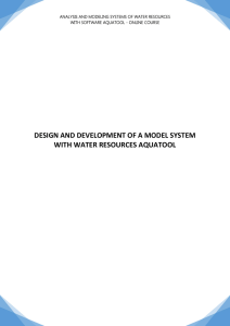 design and development of a model system with water resources