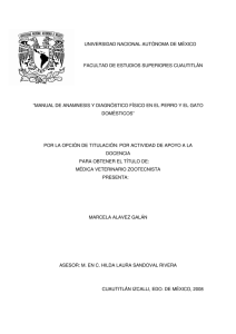 manual de anamnesis y diagnóstico fís - Biblioteca, FES-C