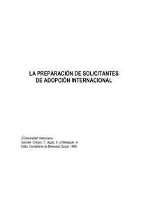 la preparación de solicitantes de adopción internacional