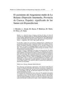 El yacimiento del Aragoniense medio de La Retama (Depresión