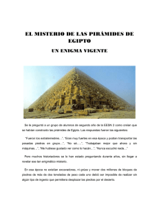 el misterio de las pirámides de egipto