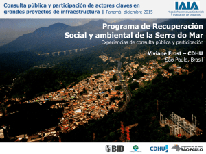 Programa de Recuperación Social y ambiental de la Serra do Mar