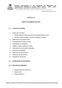CAPITULO VI ASPECTOS ADMINISTRATIVOS 4.1