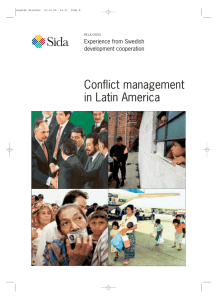 Conflict management in Latin America