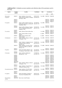 Additional file 1. Genbank accession numbers and