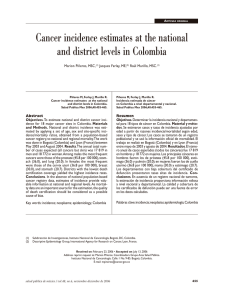 Cancer incidence estimates at the national and district levels in