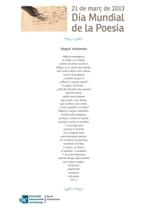 Poemas Presentados del Día Mundial de la Poesía 2013