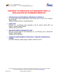 Centros autorizados para realización de Exámenes Médicos 2014
