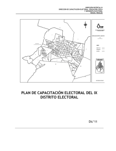 plan de capacitación electoral del ix distrito electoral