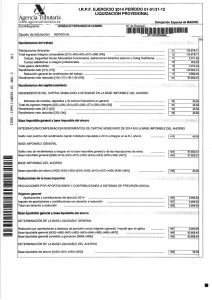 Declaración de la renta 2014