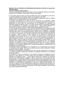 IMPACTO DE LAS TÉCNICAS DE REPRODUCCIÓN ASISTIDA (TRA)