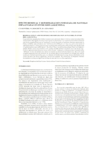 EFECTO RESIDUAL Y REF ERTILIZACION F OSFATADA DE