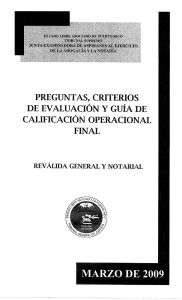 Preguntas Reválida General y Notarial Marzo 2009