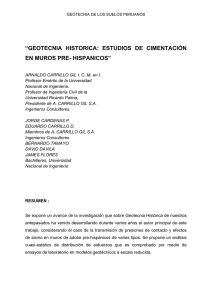 GEOTEONIA HISTORICA ESTUDIDS DE CIMENTACION EN MUROS